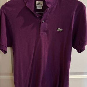 Lacoste Purple Polo Shirt Classic Style